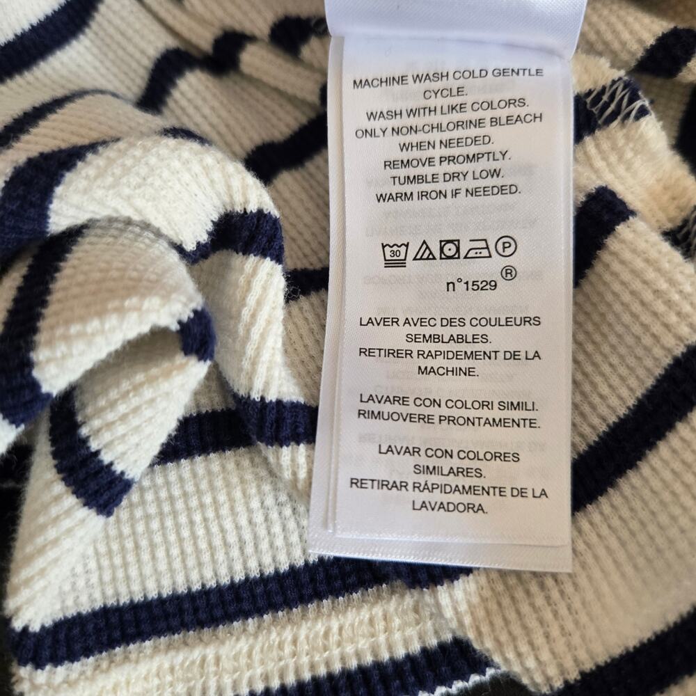 Lauren Ralph Lauren Women Drop Waist Dress Waffle Knit Preppy Fall Striped Small - Picture 13 of 13